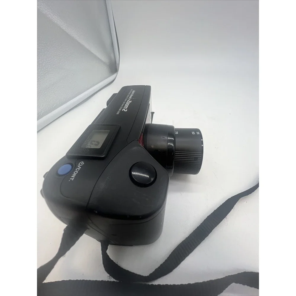 ⭐ Olympus Quick Shooter Zoom 2 Point and Shoot 35mm Film Camera - New Battery ⭐